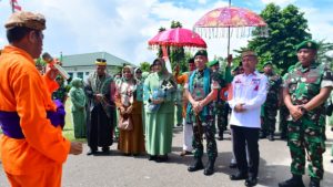Bupati Saipul Sambut Kedatangan Danrem 133/NWB di Markas Kodim 1313/Pohuwato