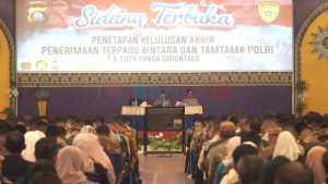 Polda Gorontalo Gelar Sidang Kelulusan Penerimaan Polri 2024, 133 Casis Bintara dan Tamtama Lulus Terpilih