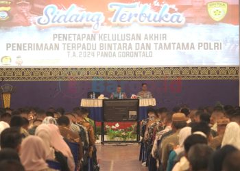 Polda Gorontalo Gelar Sidang Kelulusan Penerimaan Polri 2024, 133 Casis Bintara dan Tamtama Lulus Terpilih