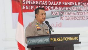 Kapolres Pohuwato Harapkan PSU dan Pilkada 2024 Berjalan Aman: 160 BKO Polda Gorontalo Siap Backup TPS