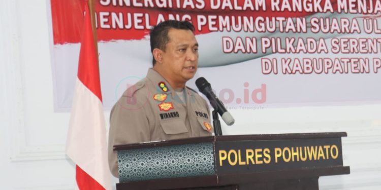 Kapolres Pohuwato Harapkan PSU dan Pilkada 2024 Berjalan Aman: 160 BKO Polda Gorontalo Siap Backup TPS