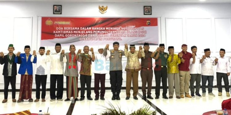Dari Gelaran Doa Bersama, Kapolres Pohuwato Ajak Semua Pihak Sukseskan PSU dan Pilkada 2024