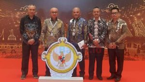 Ke Jakarta, Bupati Saipul Bersama Ketua DPRD Nasir Giasi Hadiri Penyampaian LHP LKPP 2023