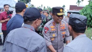 Cek TPS di 2 Kabupaten, Kapolda Gorontalo Pastikan PSU Berjalan Lancar