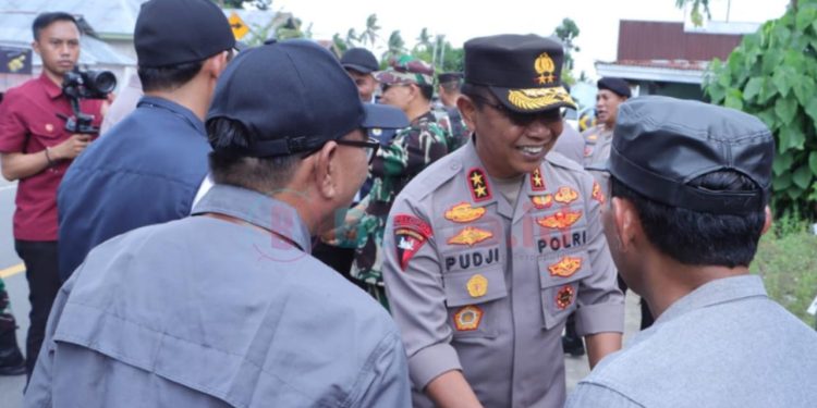 Cek TPS di 2 Kabupaten, Kapolda Gorontalo Pastikan PSU Berjalan Lancar