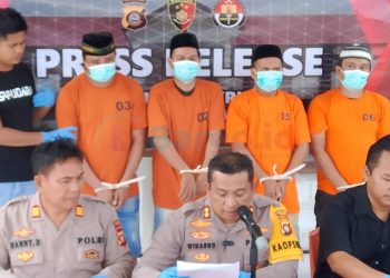 Polres Pohuwato Ungkap Pembunuhan di Depan SPBU Marisa, 4 Tersangka Terancam Hukuman 20 Tahun