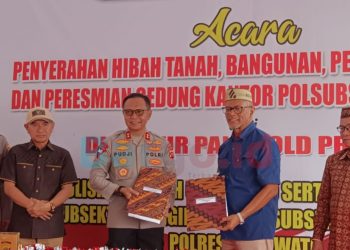Kolaborasi Polda Gorontalo dan Pani Gold Project Wujudkan Polsubsektor Buntulia