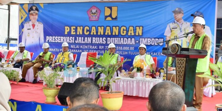 Pemerintah Pusat Alokasikan Rp 74,6 Miliar untuk Pembangunan Jalan Duhiada’a-Imbodu