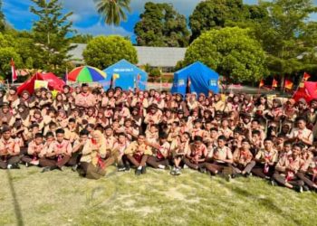 Asah Mental dan Fisik, 149 Siswa SMP Negeri 2 Marisa Ikuti Perkemahan Pramuka Penggalang