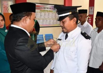 Sherman Moridu Resmi Lantik Heriyanto Guzali sebagai Penjabat Kades Lahumbo, Persiapan Pilkades Menjadi Prioritas