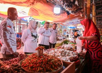 Antisipasi Inflasi, Wabup Pohuwato Sidak Pasar Tradisional Marisa