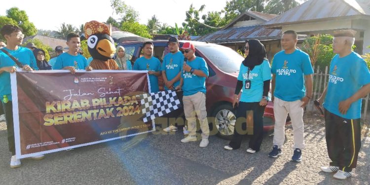 Untuk Tingkatkan Partisipasi Pemilih, KPU Pohuwato Gelar Kirab Pilkada Serentak 2024