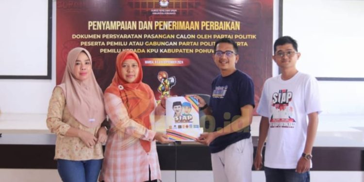 KPU Pohuwato Terima Perbaikan Dokumen Syarat Pasangan Calon Pilkada 2024