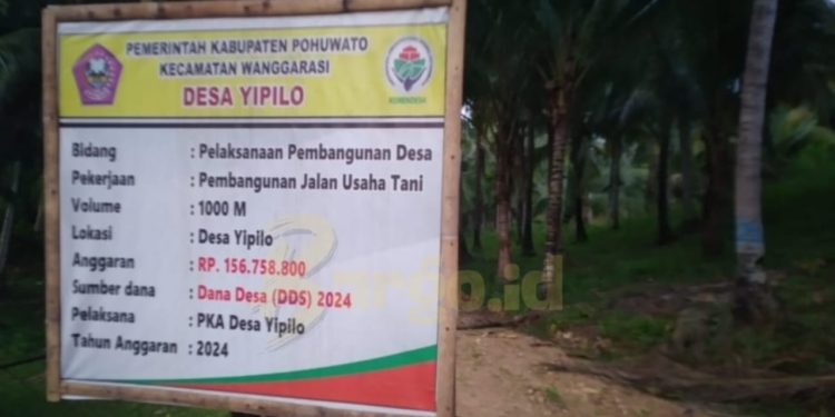 LPKP Pohuwato Kritik Keterlambatan Proyek Infrastruktur Desa Yipilo-Wanggarasi
