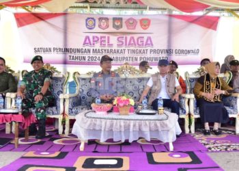 Apel Siaga Satlinmas Tingkat Provinsi Gorontalo Digelar di Pohuwato