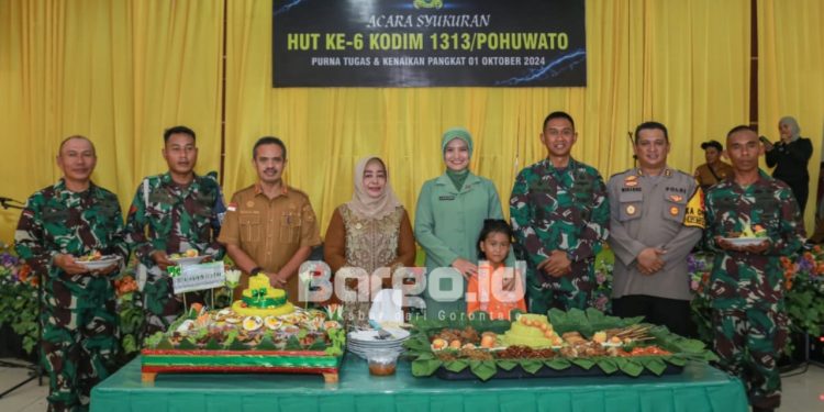 Kodim 1313 Pohuwato Rayakan HUT ke-6, Plt Bupati Suharsi Igirisa: TNI Pilar Keamanan Daerah