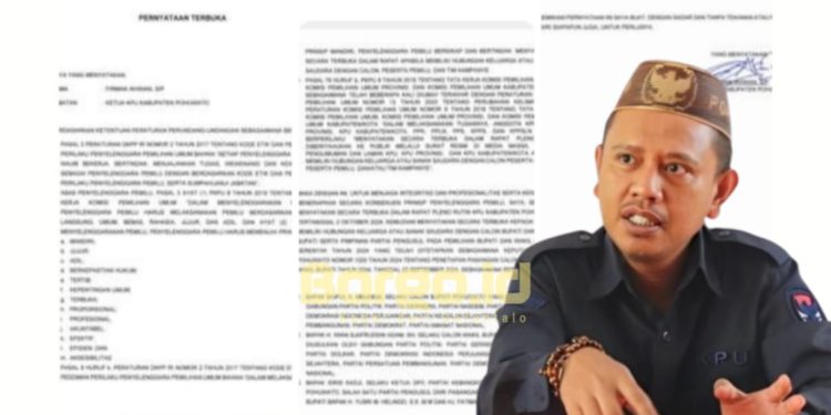 Demi Netralitas, Ketua KPU Pohuwato Nyatakan Hubungan dengan Paslon dan Pimpinan Partai di Pilkada 2024