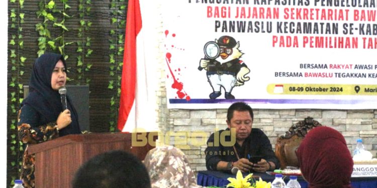 Optimalkan Pengelolaan Dana Pilkada, Bawaslu Pohuwato Latih Panwaslu Kecamatan