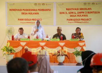 PT PETS Wujudkan Komitmen Sosial, Renovasi Sekolah dan Puskesmas di Desa Hulawa