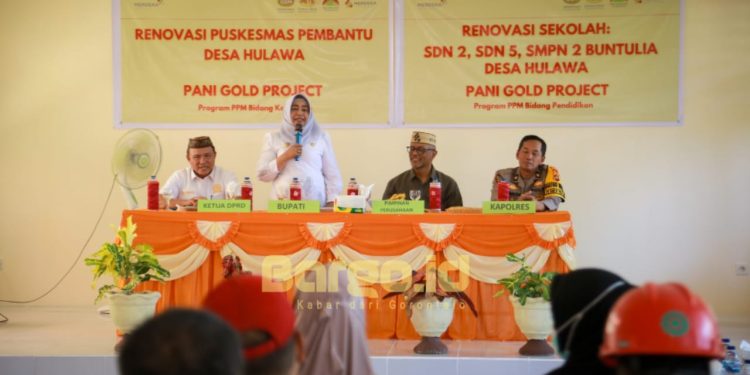 PT PETS Wujudkan Komitmen Sosial, Renovasi Sekolah dan Puskesmas di Desa Hulawa