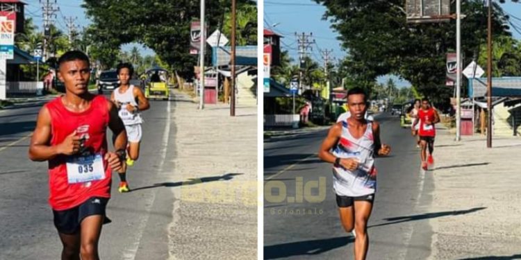 Prajurit Yonif 713/Satya Tama Sapu Bersih Juara Fun Run 8 KM di Paguat