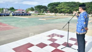 Sekda Pohuwato Tegur Kehadiran ASN yang Masih Rendah dalam Apel Korpri