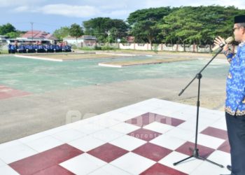 Sekda Pohuwato Tegur Kehadiran ASN yang Masih Rendah dalam Apel Korpri