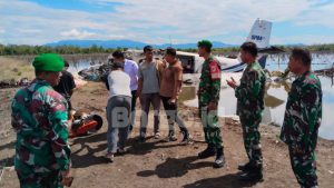 Dandim Letkol Inf Madiyan Surya Pimpin Evakuasi Korban Jatuhnya Pesawat di Pohuwato