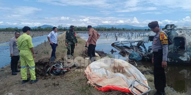 Polres Pohuwato Bergerak Cepat Evakuasi Korban Kecelakaan Pesawat