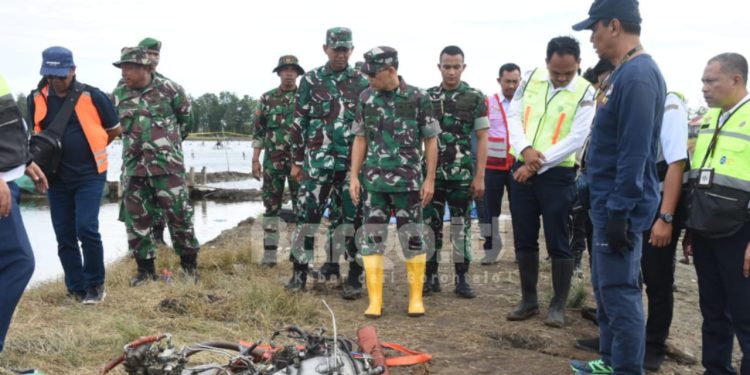 Korem 133/NW dan Polda Gorontalo Beri Dukungan Penuh dalam Proses Investigasi KNKT