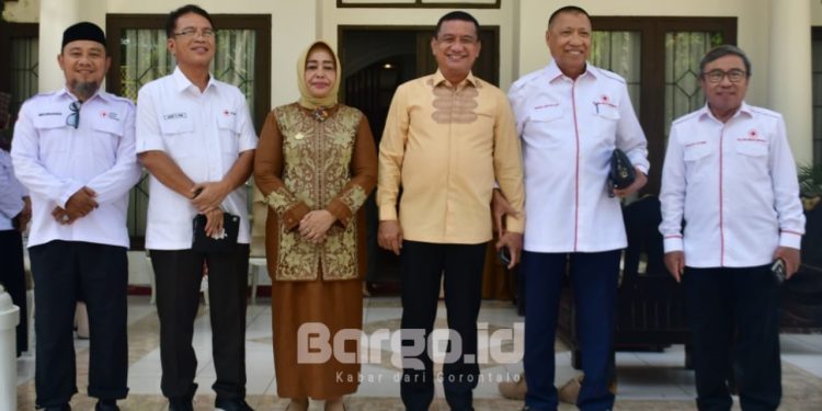 Plt Bupati Suharsi Igirisa Terima Silaturahmi Ketua PMI Gorontalo, Ini yang Dibahas