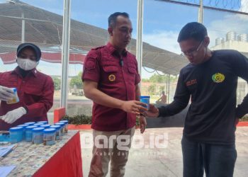 Bersama APH, Lapas Kelas IIB Pohuwato Razia Kamar dan Tes Urine Warga Binaan