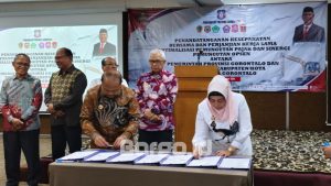 Hadiri Penandatanganan Kesepakatan Bersama di Jakarta, Plt Bupati Suharsi Dorong Sinergi Pemungutan Pajak