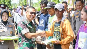 Danrem 133/NW Hadiri Launching Gugus Tugas Polri Dukung Ketahanan Pangan di Gorontalo