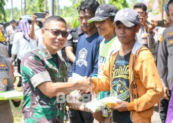 Danrem 133/NW Hadiri Launching Gugus Tugas Polri Dukung Ketahanan Pangan di Gorontalo