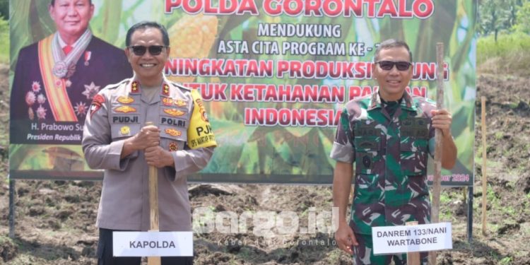 Polri dan Forkopimda Bersatu, Program Ketahanan Pangan Dimulai di Gorontalo