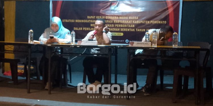 KPU Pohuwato Gaet Media Tingkatkan Partisipasi Pemilih Pilkada 2024