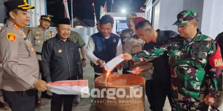 Jaga Integritas Pilkada, Sisa Surat Suara di Boalemo Dimusnahkan