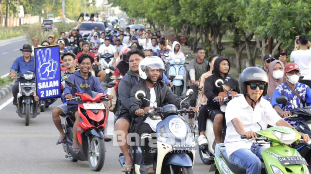 Euforia Kemenangan, Ribuan Simpatisan Paslon ‘SIAP’ Gelar Konvoi Damai di Pohuwato