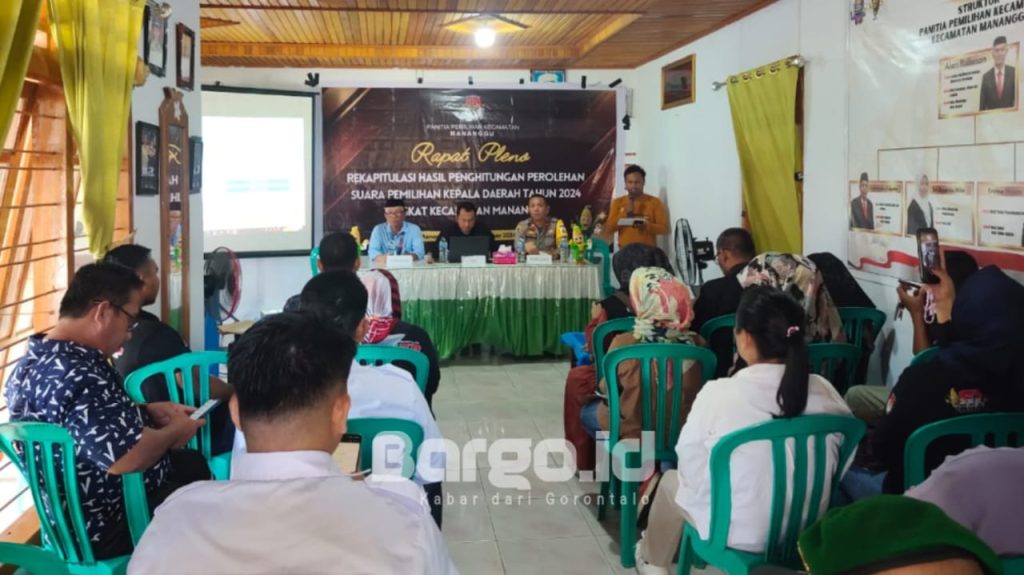 Pengamanan Ketat Warnai Rapat Pleno Rekapitulasi Suara Pilkada di Mananggu