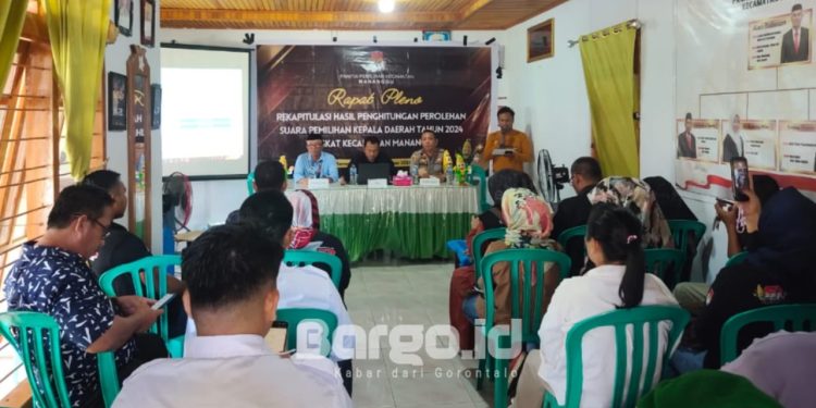 Pengamanan Ketat Warnai Rapat Pleno Rekapitulasi Suara Pilkada di Mananggu