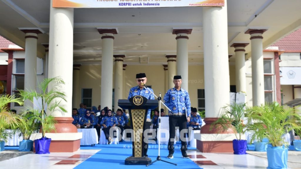 Korpri ke-53: Bupati Pohuwato Ajak ASN Wujudkan Pelayanan Publik Menuju Indonesia Emas 2045