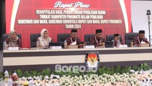 KPU Pohuwato Plenokan Hasil Pilkada, Saipul-Iwan Juara