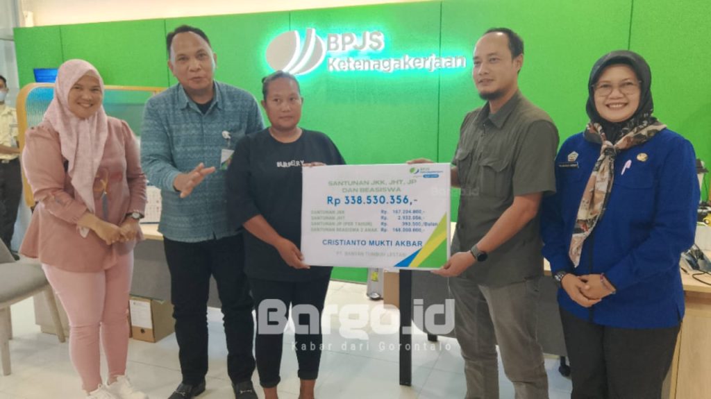 BPJS Ketenagakerjaan Pohuwato Cairkan Rp 338 Juta untuk Ahli Waris Korban Kecelakaan Kerja