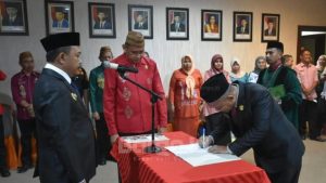 Serah Terima Jabatan Pj Sekda Boalemo, Syafrudin Kadir Lamusu Resmi Gantikan Rahmat Biya