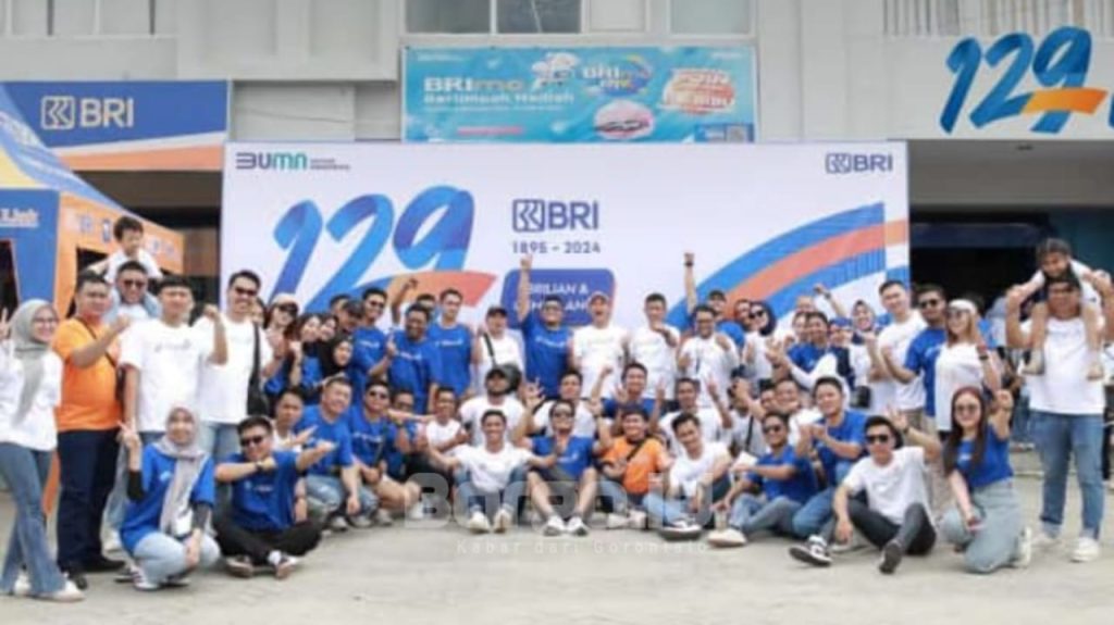 Rayakan HUT ke-129, BRI Marisa Gelar Senam Zumba dan Games Meriah