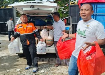 Baznas Pohuwato Gandeng UKM Lokal, Ribuan Paket Makanan Siap Saji Disalurkan ke Korban Banjir