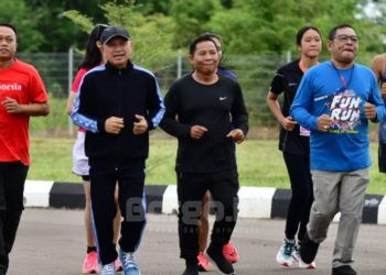 Sejauh 5 KM, Bupati Saipul Mbuinga Turut Berlari di Fun Run HUT ke-23 Kecamatan Randangan