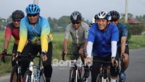 Jaga Kebugaran, Wakapolda Gorontalo Brigjen Pol Simson Zet Ringu Ajak PJU Gowes Bersama