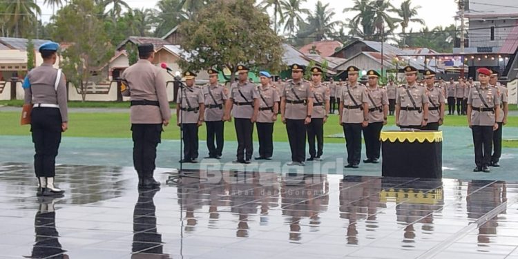 Polres Pohuwato Gelar Sertijab, Rotasi Pejabat Diharapkan Tingkatkan Kinerja